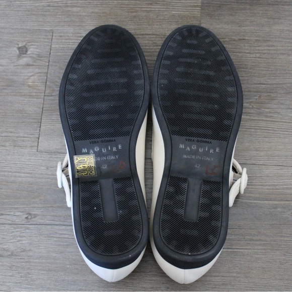 Maguire Orcia Ballerina Maryjane Ballet Flats Cream & Black - Picture 3 of 6